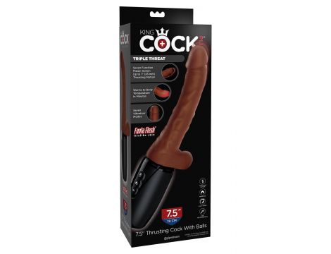 King Cock Plus Triple Threat Brown skin tone - 5