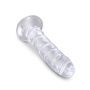 King Cock 6 Inch Cock Transparent - 3