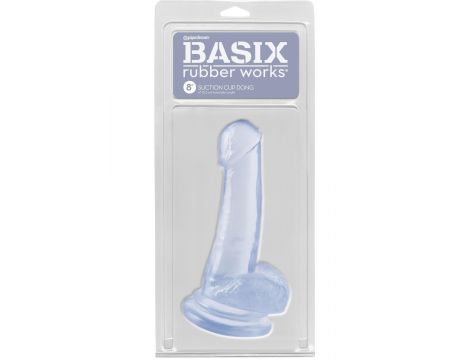 8 Inch Dong with Suction Cup Transparent - 2