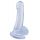8 Inch Dong with Suction Cup Transparent