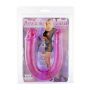 Podwójne dildo Seven Creations fioletowe 34 cm - 3