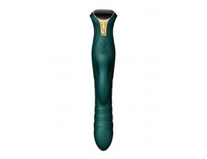 Wibrator króliczek Mose thrusting z podgrzewaniem zielony 25.8 cm