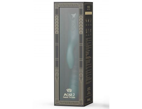 Wibrator króliczek ZALO Mose 2 z podgrzewaniem zielony 25,8 cm - 2