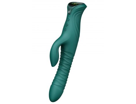 Wibrator króliczek ZALO Mose 2 z podgrzewaniem zielony 25,8 cm - 6