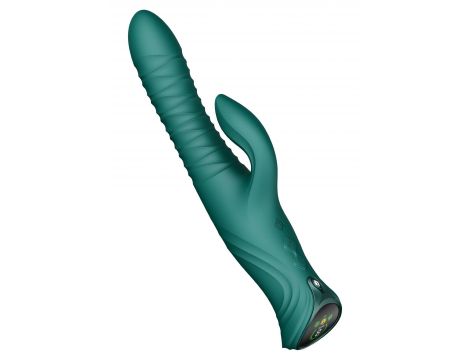 Wibrator króliczek ZALO Mose 2 z podgrzewaniem zielony 25,8 cm - 3