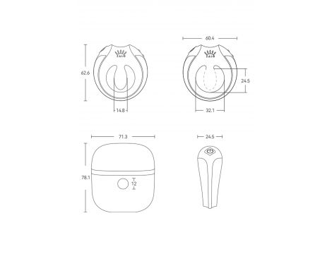 Apis Vibrating Couples Ring White - 8