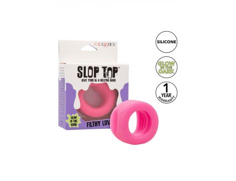 Pierścień erekcyjny silikonowy Slop Top Filthy Luv Calexotics różowy - 10