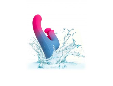 Wibrator króliczek Calexotics thrusting niebieski USB 14 cm - 6
