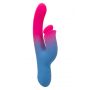 Wibrator króliczek Calexotics thrusting niebieski USB 14 cm - 2