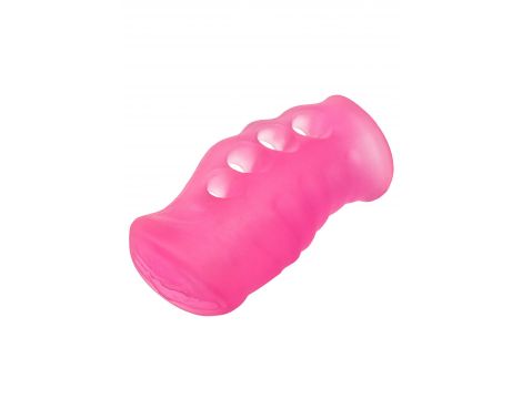 Masturbator z uchwytem Grip N Stroke Calexotics różowy 16 cm - 3