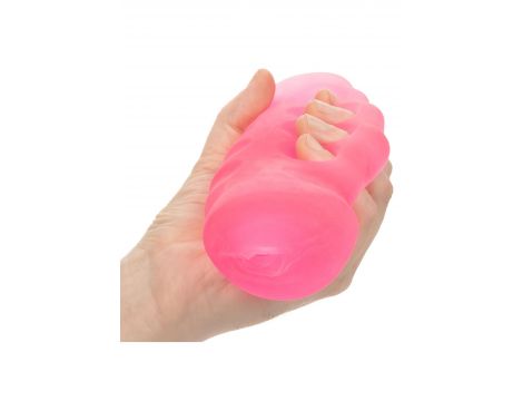 Masturbator z uchwytem Grip N Stroke Calexotics różowy 16 cm - 4
