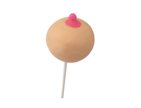 Lizak Boobie Pops truskawkowy 12,5 cm