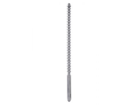 Sonda uretralna żebrowana Steel Power Tools srebrna 10 mm 24 cm - 2