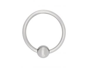 Pierścień Acorn Ring stal nierdzewna srebrny 30 mm
