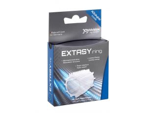 Nakładka Extasy Ring JoyDivision przezroczysta TPE 4.5 cm