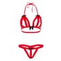 Komplet bielizny Peek a boo Ruffle Daring Intimates czerwony L XL - 19