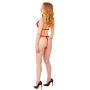 Komplet bielizny erotycznej Daring Intimates z falbankami czerwony S/M - 8