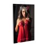 Koszulka Peek a boo Ruffle Babydoll Daring Intimates czerwona L XL - 8