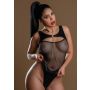 Highwaist Bodysuit With Chain Black - 4