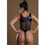 Highwaist Bodysuit With Chain Black - 3