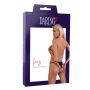 Inez strappy crotchless bikini Black - 2