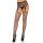 Net garterbelt stockings Black