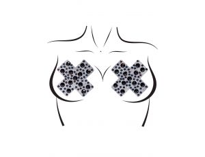 X Factor Nipple jewels sticker Black