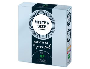 Prezerwatywy wegańskie Mister Size 47 mm 3 sztuki