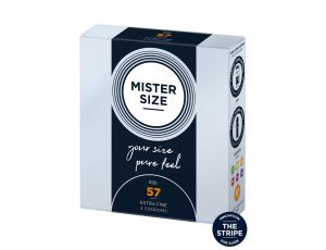 Prezerwatywy ultra cienkie MISTER SIZE 57 mm naturalne 3 sztuki