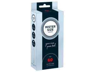 Prezerwatywy wegańskie Mister Size 60mm lateks 10 sztuk