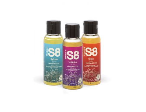 S8 Massage Oil Box 3x 50ml Multi flavour - 3