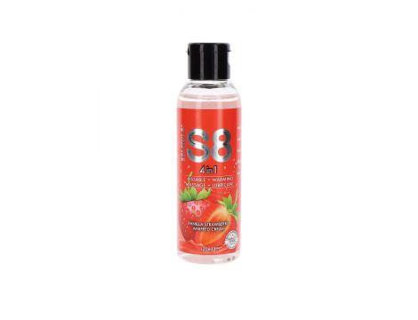 Lubrykant 4w1 deserowy Stimul8 S8 truskawkowy 125ml - 2