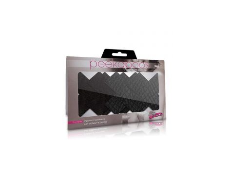 PEEKABOO PASTIES CLASSIC BLACK X - 2