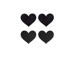 PEEKABOO PASTIES CLASSIC BLACK HEARTS