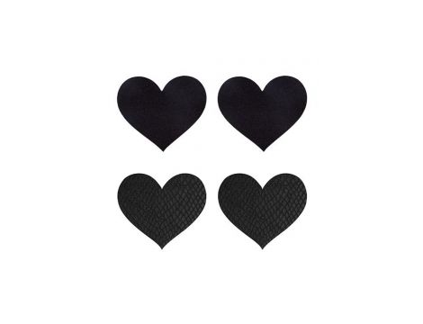 PEEKABOO PASTIES CLASSIC BLACK HEARTS