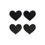 PEEKABOO PASTIES CLASSIC BLACK HEARTS - 2
