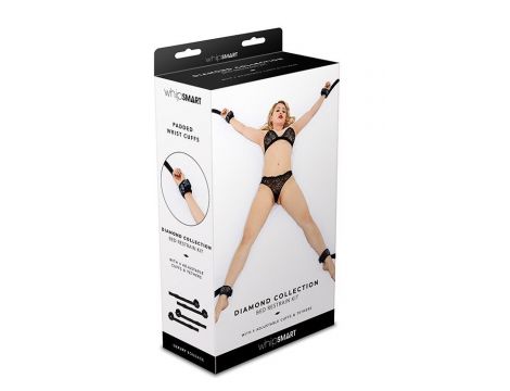 WHIPSMART DIAMOND BED RESTRAIN KIT BLACK - 3