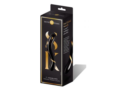 SECRET KISSES 7" HANDBLOWN DOUBLE ENDED DILDO - 3