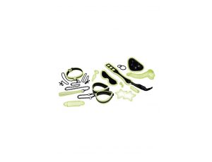 WHIPSMART 12 PCS GLOW IN THE DARK ALL-IN ONE BONDAGE SET