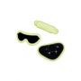 WHIPSMART 4 PCS GLOW IN THE DARK STRAP-ON SET WITH EYEMASK & SILK ROPE - 2