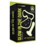 WHIPSMART 4 PCS GLOW IN THE DARK STRAP-ON SET WITH EYEMASK & SILK ROPE - 3