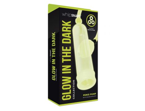 WHIPSMART GLOW IN THE DARK PENIS PUMP & STAMINA RING SET - 2