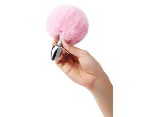 WHIPSMART 3 INCH FLUFFY BUNNY METAL PLUG WITH PINK TAIL