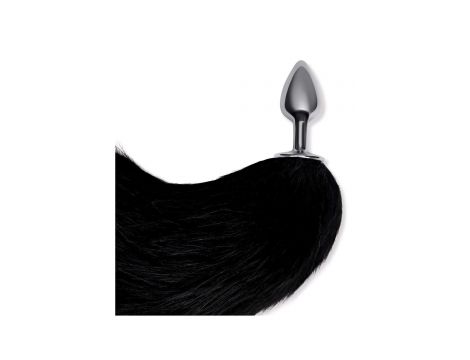 WHIPSMART 3 INCH METAL PLUG WITH 14" BLACK INDIGO FOX TAIL - 5