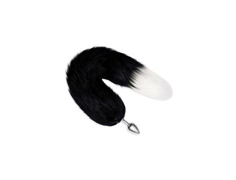 WHIPSMART 3 INCH METAL PLUG WITH 14" BLACK INDIGO FOX TAIL - 2