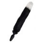 WHIPSMART 4.9 INCH SILICONE VIBRATING PLUG WITH 14 INCH BLACK INDOGO FOX TAIL - 4