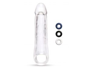 SIZE UP CLEAR VIEW PENIS EXTENDER WITH BALL LOOP EXTRA GIRTHY