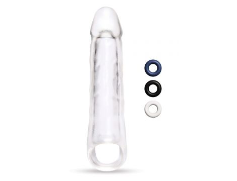 SIZE UP CLEAR VIEW PENIS EXTENDER WITH BALL LOOP EXTRA GIRTHY