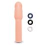 SIZE UP 4 INCH EXTRA REALISTIC PENIS EXTENDER -FLESH - 3
