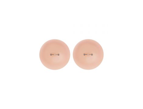 PEEKABOOS SILICONE PIERCED NIPPLE COVERS, FLESH - 2
